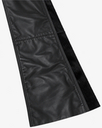 Triple Black Pony Stacked Leather Pants