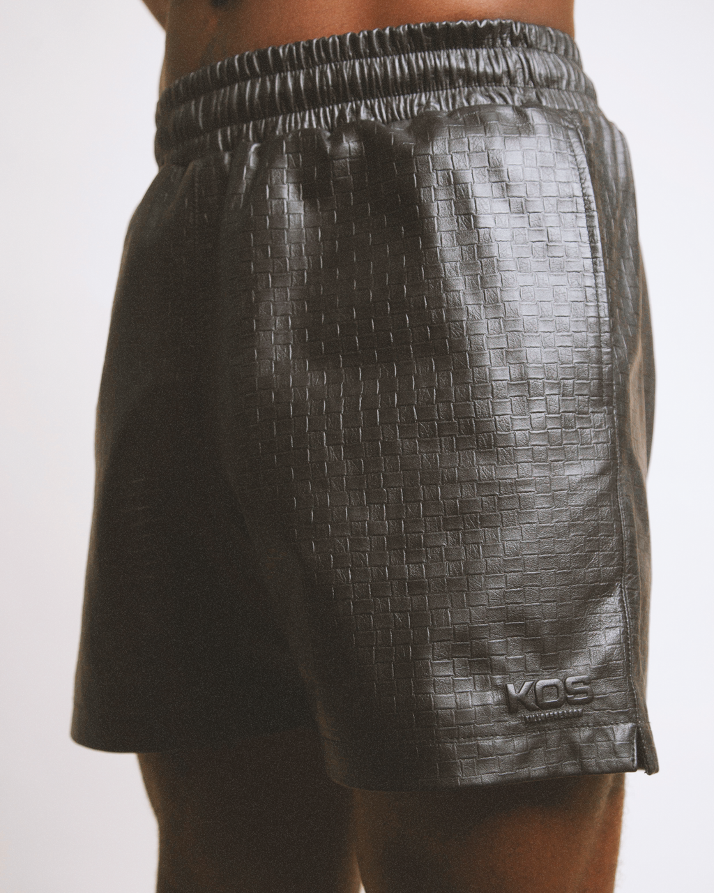 Leather Running Shorts