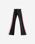 Cracked Stacked Leather Pants