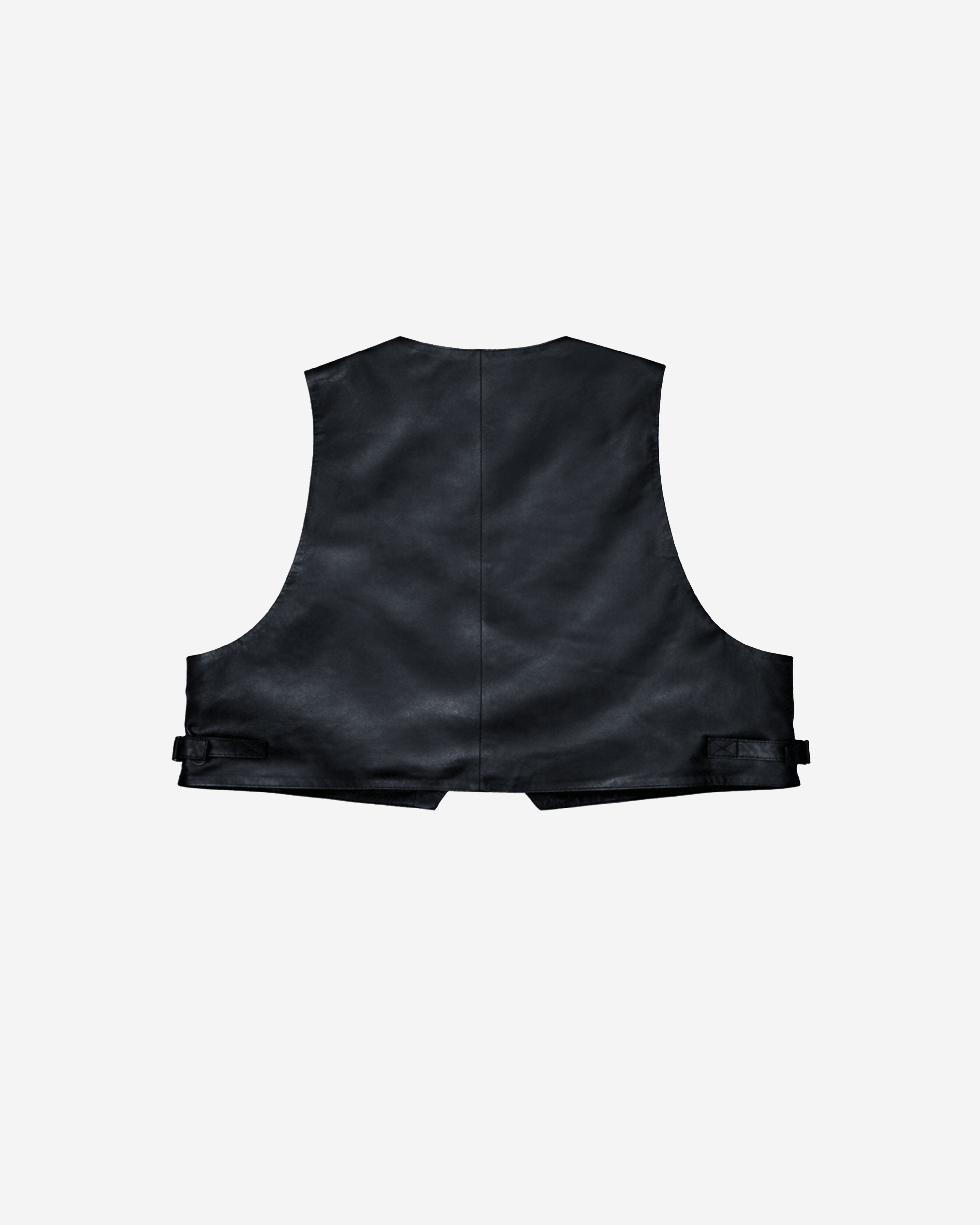 Cropped Leather Vest
