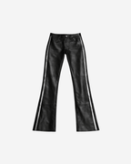 Pony Stacked Leather Pants