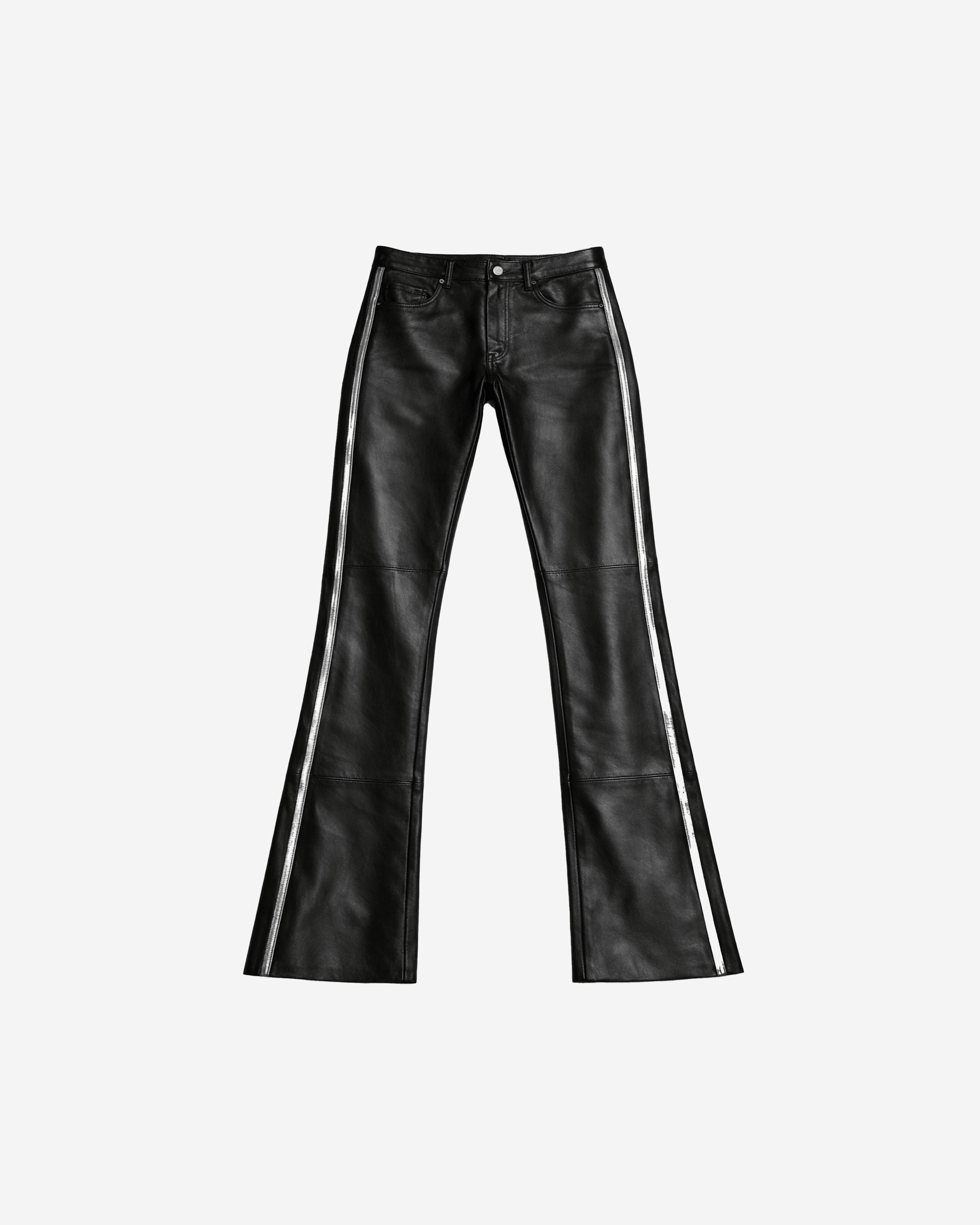 Pony Stacked Leather Pants