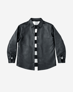 Reversible Leather Flannel Jacket