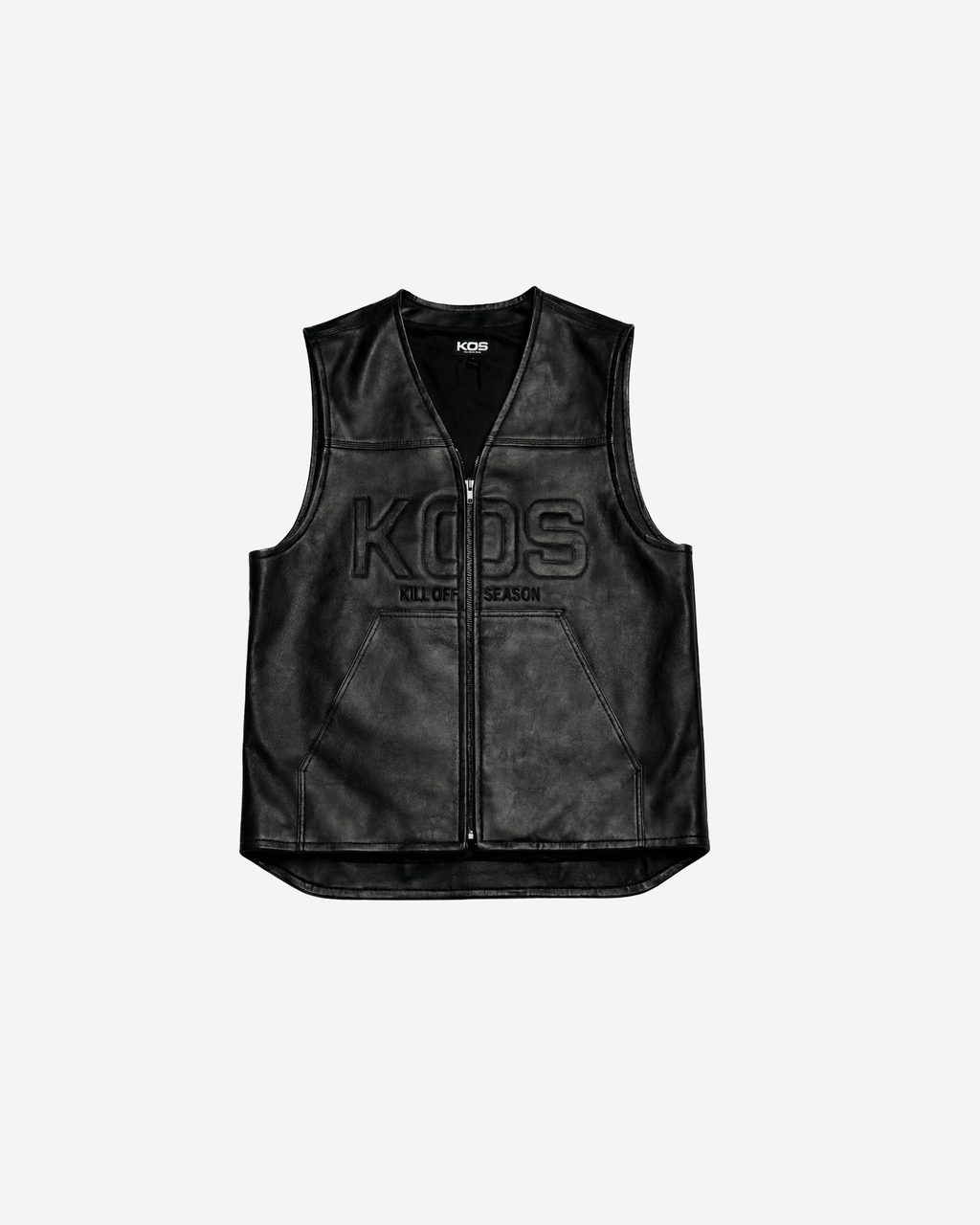 Wolf Leather Vest